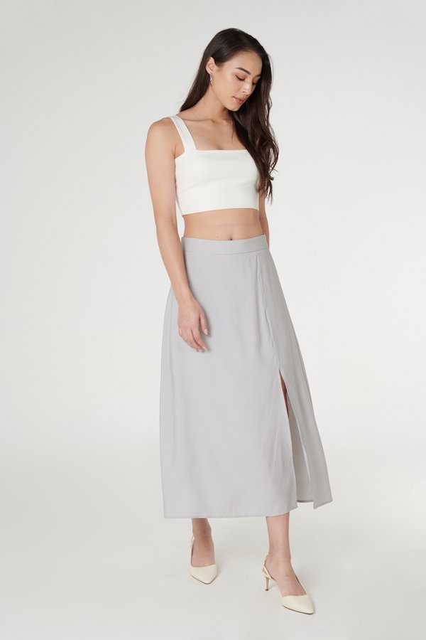 Courtney Skirt in Dusty Blue